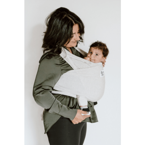 The Rachel Beluga Baby Wrap | Light Grey Bamboo Baby Carrier - Beluga Baby Carriers