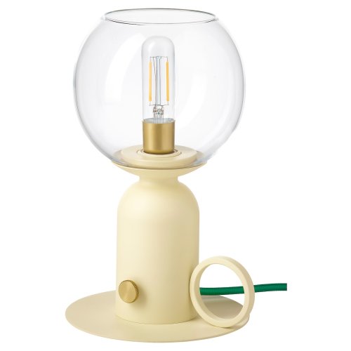 ÅSKMULLER Table lamp - dimmable light yellow/green 9 "