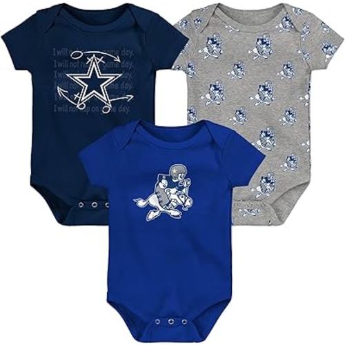 Outerstuff Newborn & Infant NFL Team Starter 3-Pack Bodysuit Set