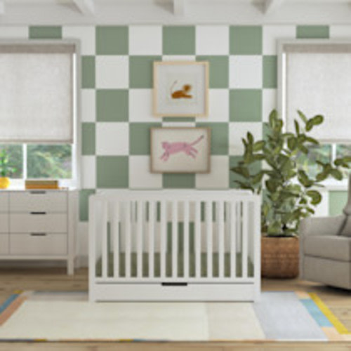 Carter's by daVinci Colby 4-in-1 Convertible Crib with Trundle Drawer - White