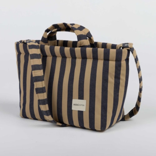 Carry - Navy + Caramel · Minicoton