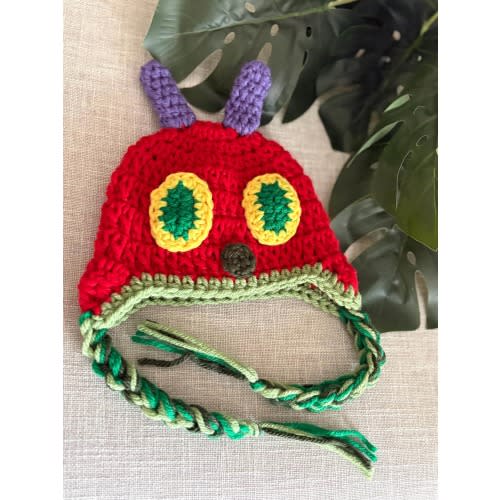 Crochet hungry caterpillar beanie hat | Baby Toddler gifts |