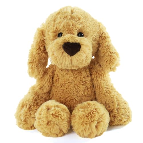 Furvana The Golden Retriever Plush, Dogs Stuffed Animals, 10" Golden Retriever Stuffed Animal, Ideal Christmas Animal Gift for Toddlers, Kids & Teens, for Ages 3-14