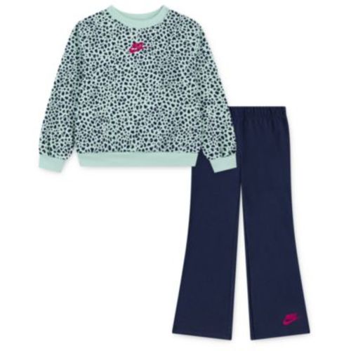 Girls' 2T-6X Kick Flare Printed Top and Leggings, 2-Piece Set