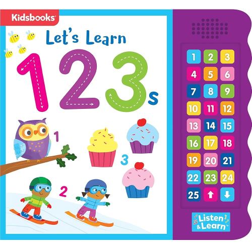Let's Learn 123s - Interactive Counting Sound Book for Toddlers | 27 Fun Buttons, Tracing & Number Recognition | Engaging Early Learning Board Book (Listen & Learn)