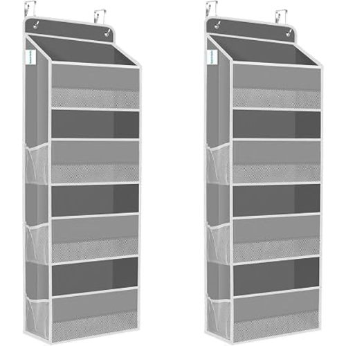 2 Pcs Over The Door Organizer Large Capacity Hanging Storage Room Organizer
