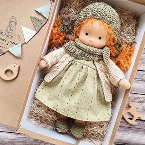 Yostyle Birthday Gift of Waldorf Handmade Doll (13.38x9.44x3.54 inches) (I)