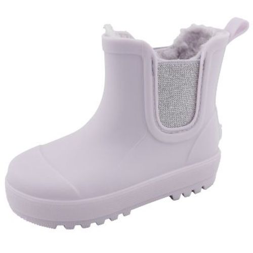 BEARPAW Toddler and Kids' Chelsea Rain Boots with Faux-Fur Lining