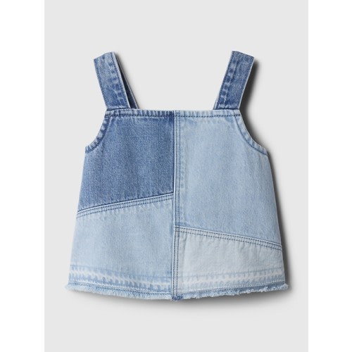 babyGap Denim Top in medium tint patchwork