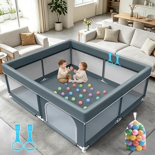 71x59 Large Baby Playpen Indoor & Outdoor Play Yard for Toddlers