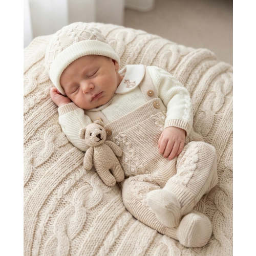 Rocking Horse Overalls - Ivory