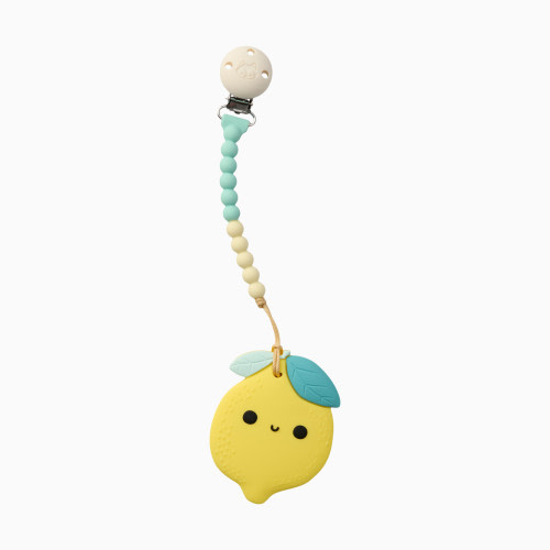 Loulou Lollipop OneC Pacifier Clip Teether Set - Lemon