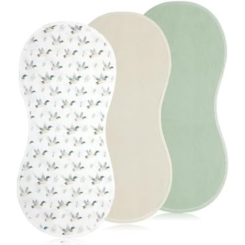Hahafelt 3 Pcs Baby Changing Pad Liners,Mallard Duck,Flaxen