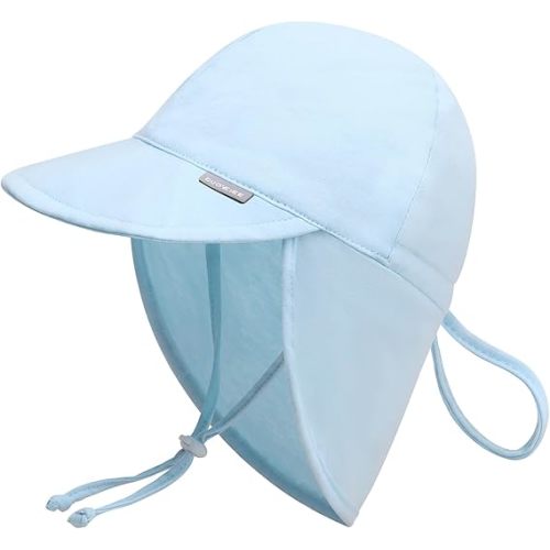 Duoyeree UPF 50+ Baby Sun Hat with Ear and Neck Protection - Toddler Beach Hat for Boys & Girls - Ideal for Summer Fun