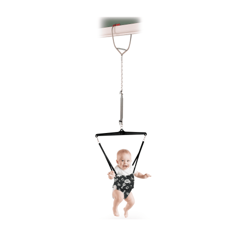 Jolly Jumper Iconic - Original Baby Exerciser with Door Clamp – Black Safari Saddle | Develop Balance, Coordination & Muscle Strength | 100% Canadian Owned - Walmart.ca
