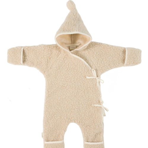 HARRODS X BINIBAMBA MERINO WOOL SNUGGLESUIT BABY ROMPER