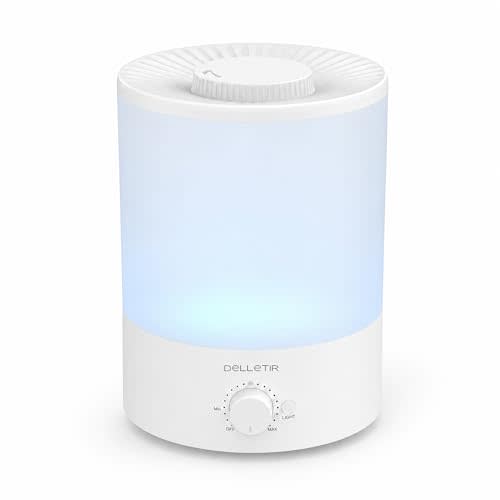 3.5L Ultrasonic Cool Mist Humidifier, Quiet Top Fill Humidifier with Auto Shut-Off, Adjustable Mist Output for Bedroom, Baby Room, Plants, and Large Rooms