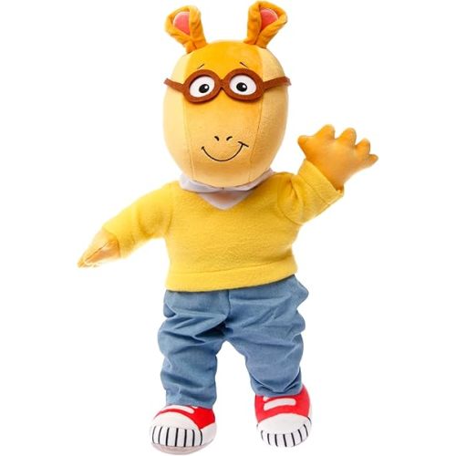 Mighty Mojo Plush Arthur The Ardvark Doll from PBS Show Arthur - Cute, Soft, Stuffed Plush Toy for Kids - 15 Inches (Daytime Arthur)
