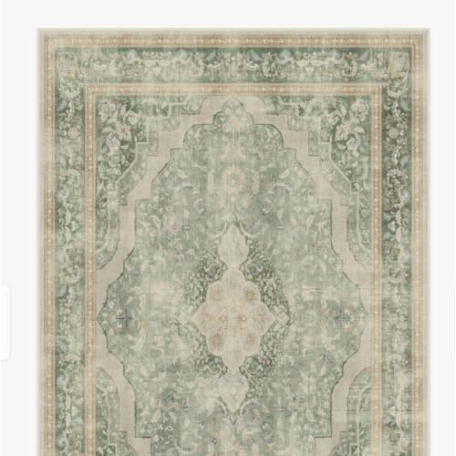 Adeline Natural Sage Rug | Ruggable US