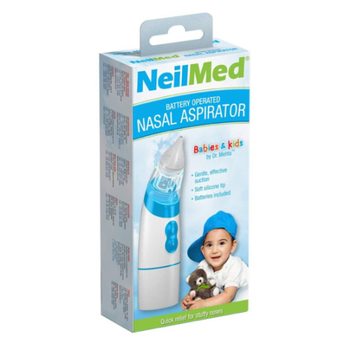 NeilMed Aspirator - Battery Operated Nasal Aspirator for Babies & Kids