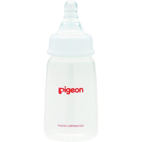 Pigeon Flexible Slim Neck Baby Bottle for 0+ Months Babies, 120ml, PP, 1-Pack
