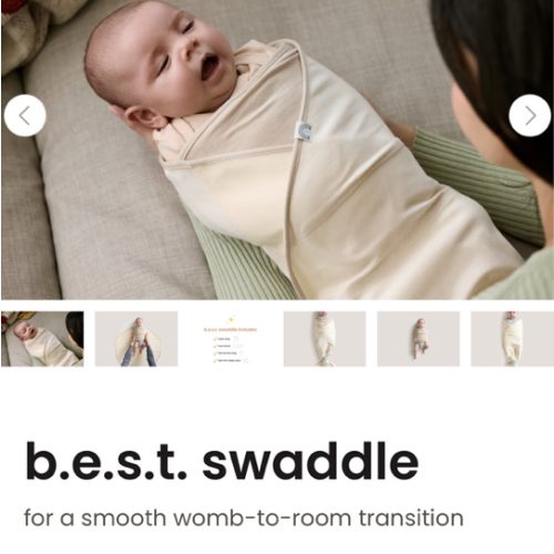 b.e.s.t. swaddle - Coastal Blue