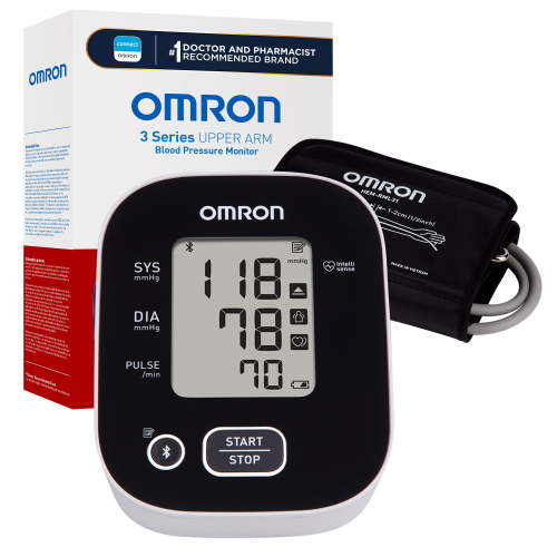OMRON 3 Series Upper Arm Blood Pressure Monitor with Arm Cuff – Home Use BP Monitor HSA/FSA Eligible
