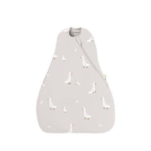günamüna® Baby Bamboo Rayon with DIAPER-ZiPPER Transitional Swaddle 0.5 TOG - Goose - 3-6M
