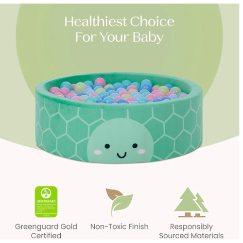 Delta Children Turtle Soft Ball Pit with 50 Play Balls - Ball Pits for Toddlers, Soft Round Kiddie Baby Playpen Ball Pool for Kids, Ideal Gift, Green