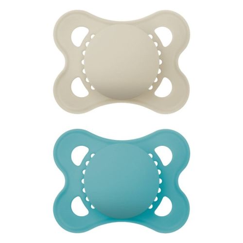 MAM Matte Original Unprinted Pacifier 0-6M - 2pk