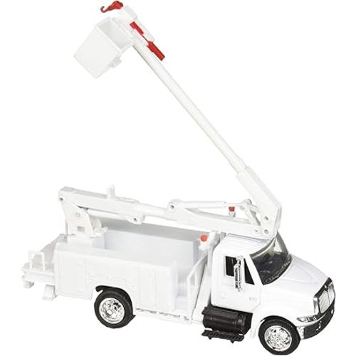 International 4200 Line Maintenance Service Truck White Long Haul Trucker Series 1/43 Diecast Model by New Ray