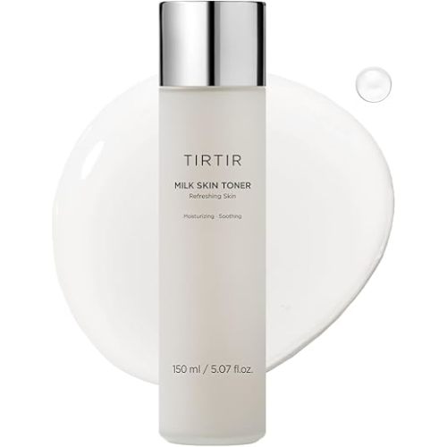 TIRTIR Milk Skin Rice Toner - Deep Moisturizing, Hydrating and Refreshing for face, Niacinamide, Ceramide, Rice Bran Extract, Nature-Oriented Ingredients, Korean Skin Care, Vegan, 150ml / 5.07 fl.oz.