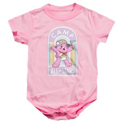 Baby Care Bears Unlock the Magic Cheer Bear Camp AllStar Infant Bodysuit, Pink, 18 Months