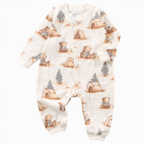 HCNTES Baby Boy Winter Clothes Baby Rompers Long Sleeve Baby Boy Clothes Print One Piece Romper Baby Coming Home Outfits Newborn Boy Outfits 0 3 6 9 12 18 Months