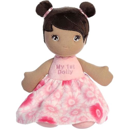 Aurora® Elegant First Doll Baby Stuffed Doll - Imaginative Play - Stylish Companions - Pink 12 Inches