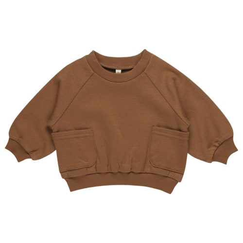Organic Pocket Sweatshirt, Cinnamon