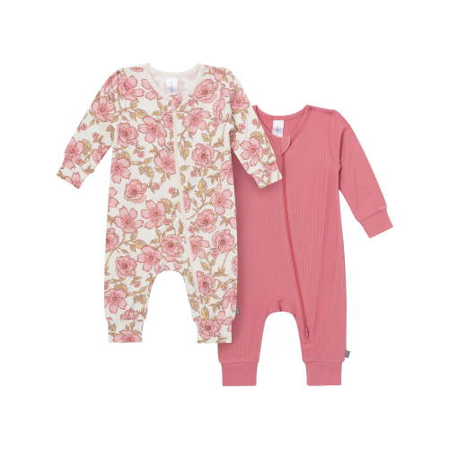 Modern Moments 2pc Baby Girl Pajama Set, Sizes (Newborn - 24 Months)