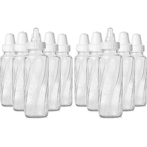 Evenflo Feeding Classic Glass Bottle, Twist Bottles, 8 Oz, 2-Pack of 6 Bottles