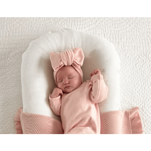 Classic Bow Headband - Powder Pink