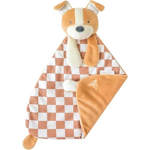 Copper Pearl Character Lovey Plush: Soft Puppy Stuffed Animal Baby Blanket, Baby Lovey for Companionship and Entertainment - Pepper Puppy
