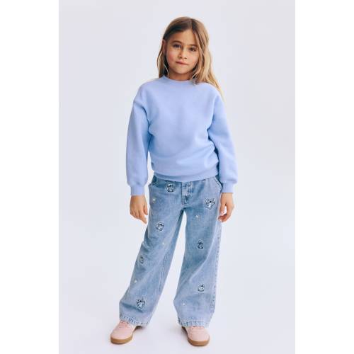 WIDE-LEG JEANS WITH MOTIF