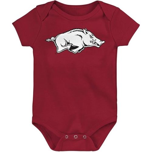 Outerstuff NCAA Officially Licensed Newborn & Infants 0-24 Months Primary Logo Creeper Bodysuit Romper