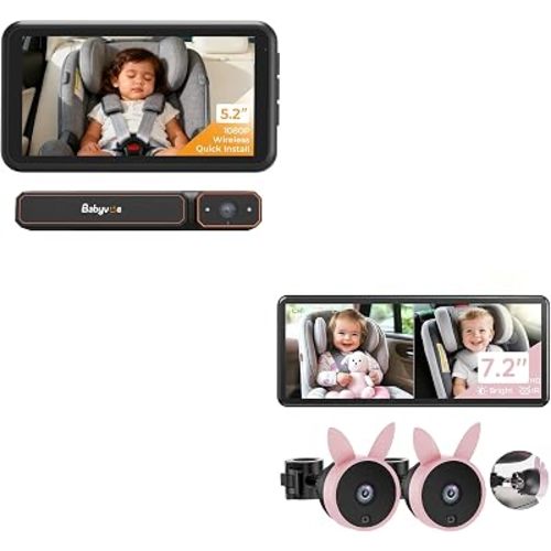 BV6 Wireless Car Baby Monitor & BV3 PRO Dual Car Baby Monitor