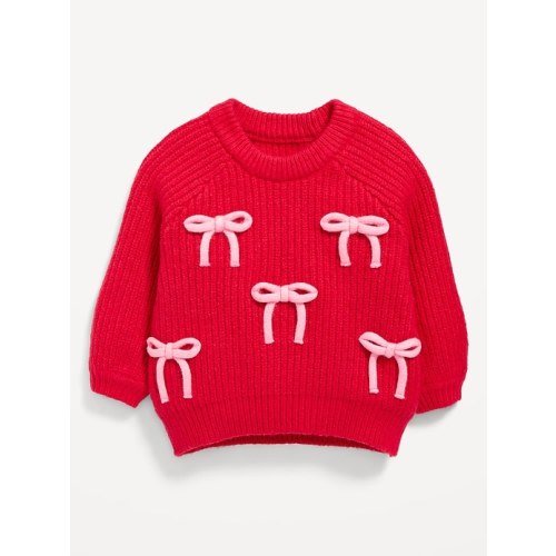 SoSoft Textured Bows Tunic Sweater for Baby