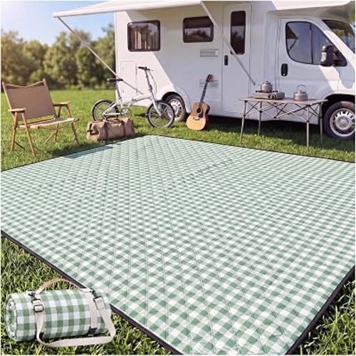 Genovega Waterproof Sandproof Beach Blanket Picnic Outdoor Mat Rug Extra Large Foldable Sand Free Big Giant XL Towel Car Essential Roadtrip Gadget Rv Accessories Gear Must Have Hiking Item Necessities