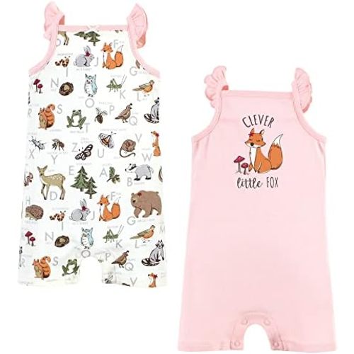Touched by Nature Baby Unisex Baby Organic Cotton Rompers