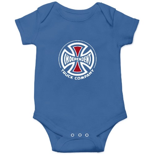 Independent Company Cross Skateboard Onesies Kids's Short Sleeve Onesie 12M Royal sold by Clarencerosen | SKU 465126477 | Printerval