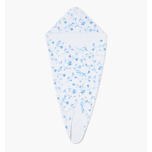 Hooded Towel - Blue Botanical