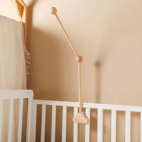 1pc Natural Color Cloud 30-Inch Mobile Arm For Baby Crib