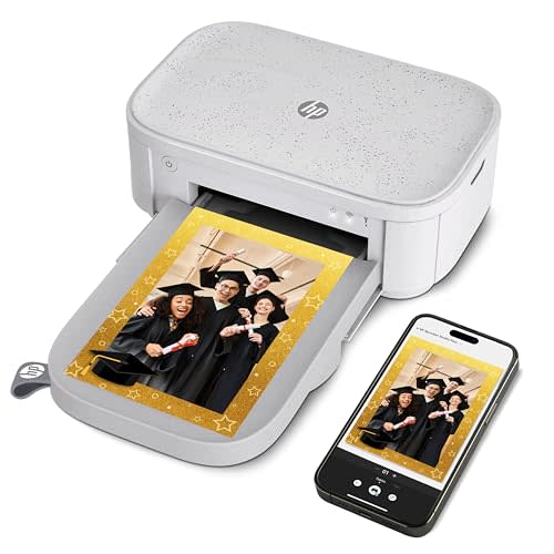 HP Sprocket Studio Plus 4x6" Wireless Instant Photo Printer – Wi-Fi, Premium Dye Sublimation, Compact - Prints Vibrant Color Pictures from iOS & Android Devices - Editing App for Fun, Creative Photos